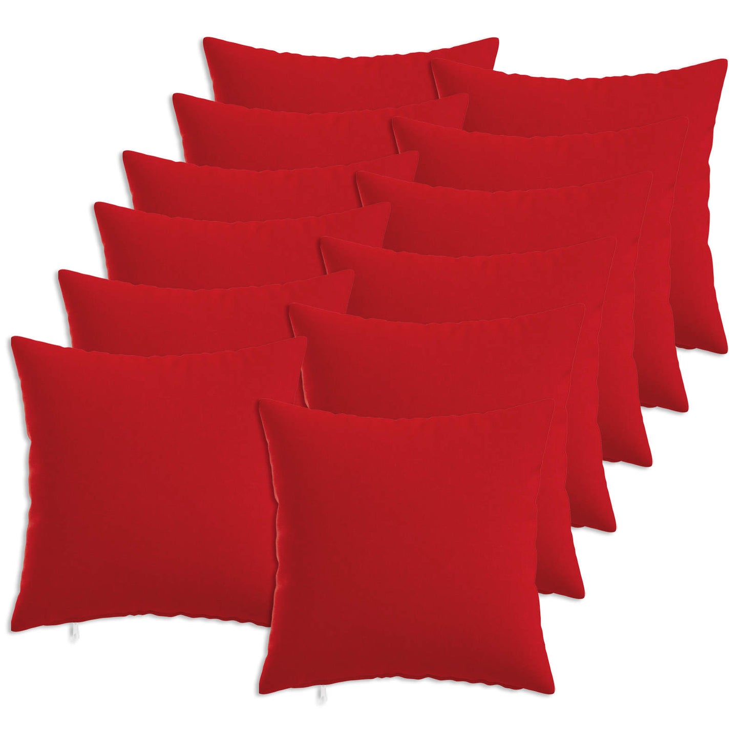 Cushion with Pillow HEERLEN 12 pcs Red Fabric