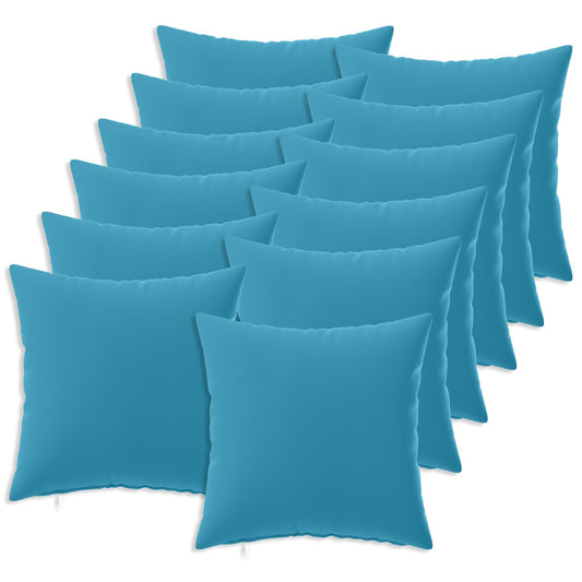 Throw Pillow 12 pcs HEERLEN Light Blue 50 x 50 cm Polyester