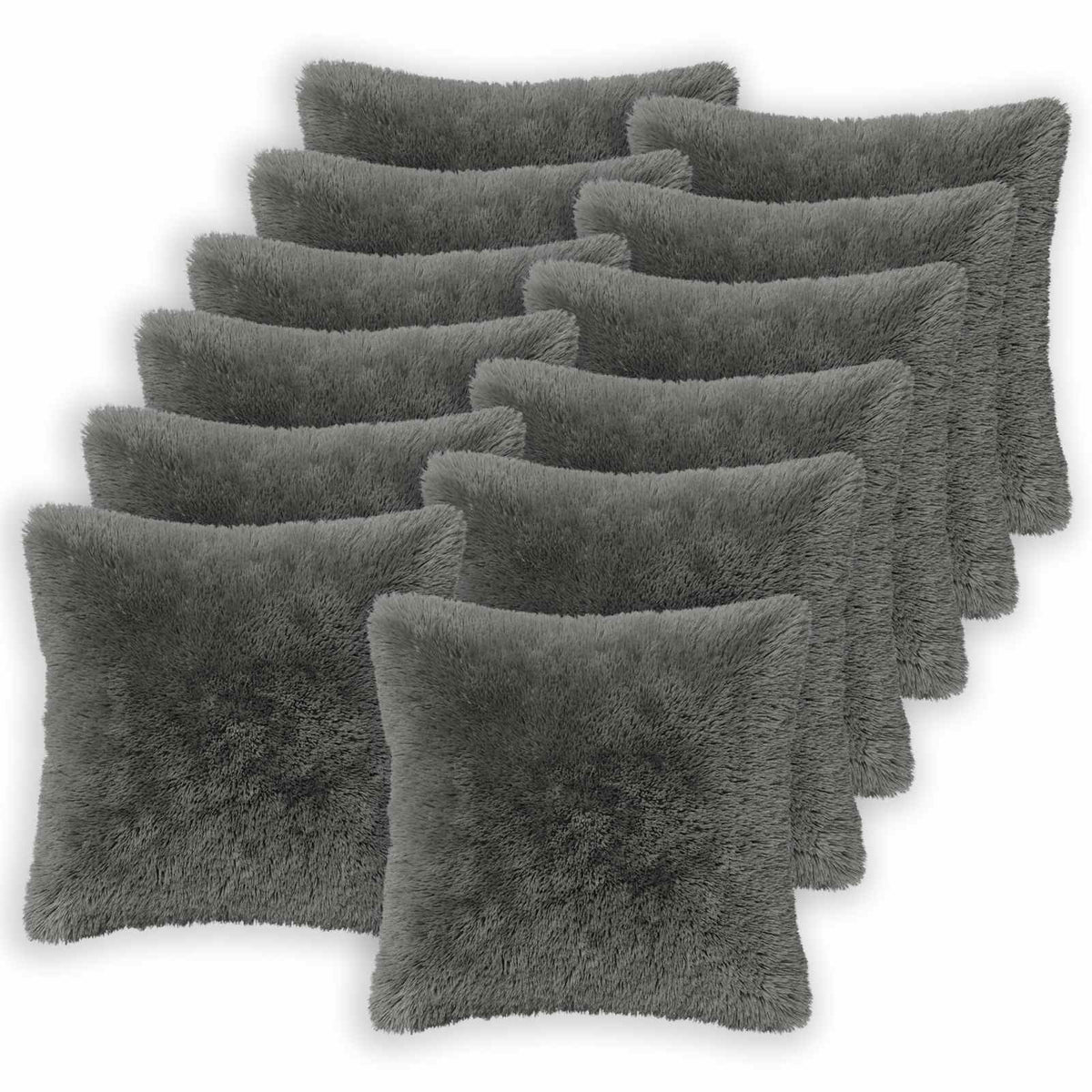 Cushion with Pillow HEERLEN 12 pcs Light Green PV Fleece