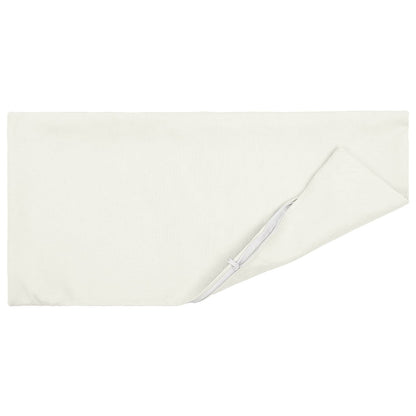 Cushion with Pillow HEERLEN 2 pcs White Fabric