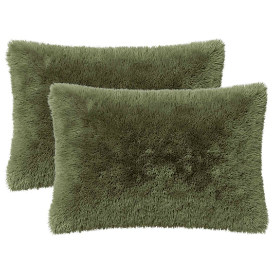 Cushion with Pillow HEERLEN 2 pcs Green PV Fleece