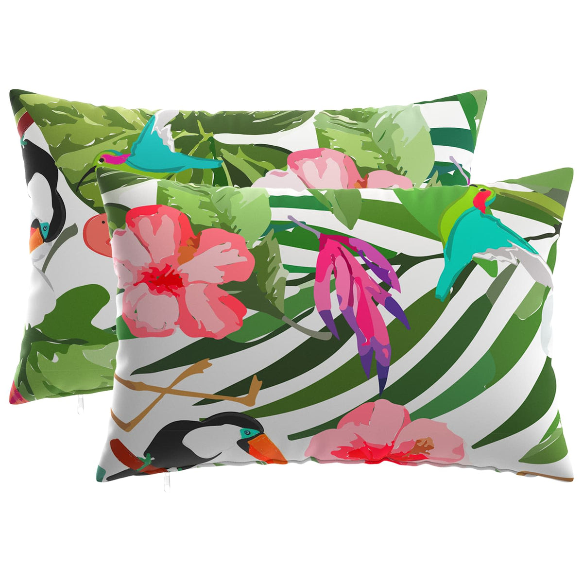Cushion with Pillow HEERLEN 2 pcs Multicolour Polyester