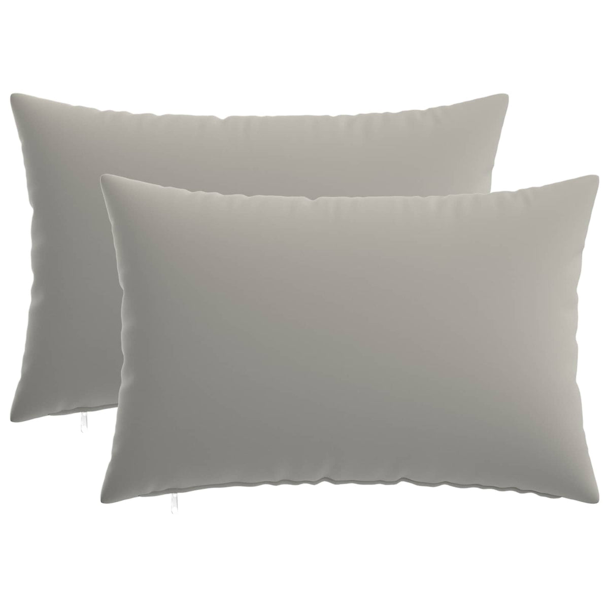 Throw Pillow 2 pcs HEERLEN Grey 50 x 75 cm Polyester
