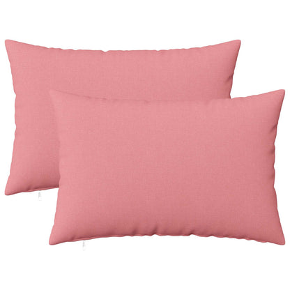 Cushion with Pillow HEERLEN 2 pcs Pink Fabric