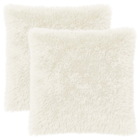 Cushion with Pillow HEERLEN 2 pcs White PV Fleece