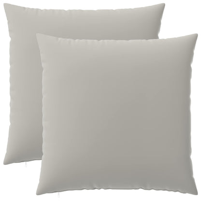 Cushion with Pillow HEERLEN 2 pcs Grey Polyester