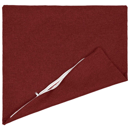 Cushion with Pillow HEERLEN 2 pcs Wine Red Fabric