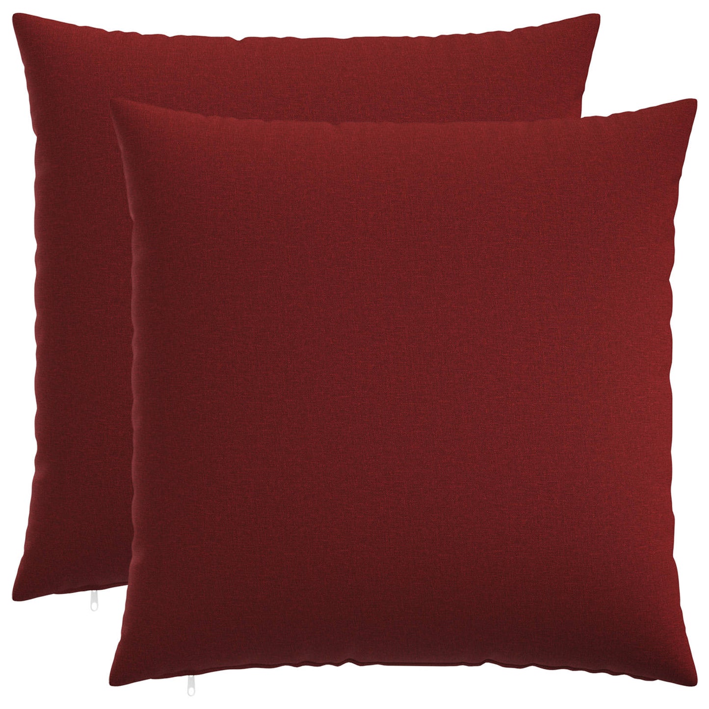 Cushion with Pillow HEERLEN 2 pcs Wine Red Fabric