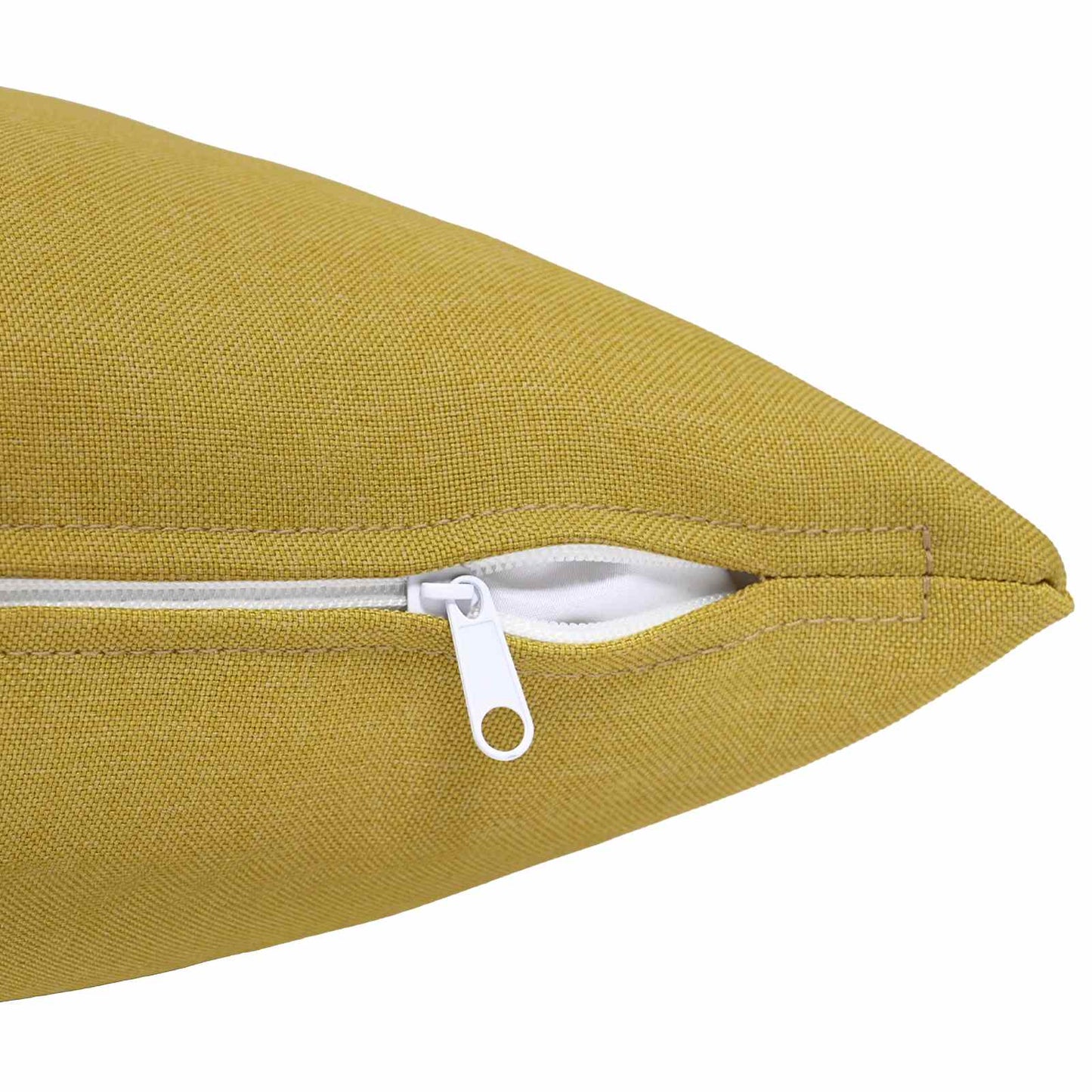 Cushion with Pillow HEERLEN 2 pcs Light Green Fabric