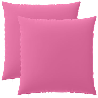 Cushion with Pillow HEERLEN 2 pcs Pink Polyester
