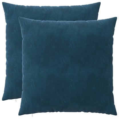 Cushion with Pillow HEERLEN 2 pcs Blue Velvet