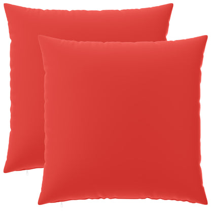 Throw Pillow 2 pcs HEERLEN Red 70 x 70 cm Polyester