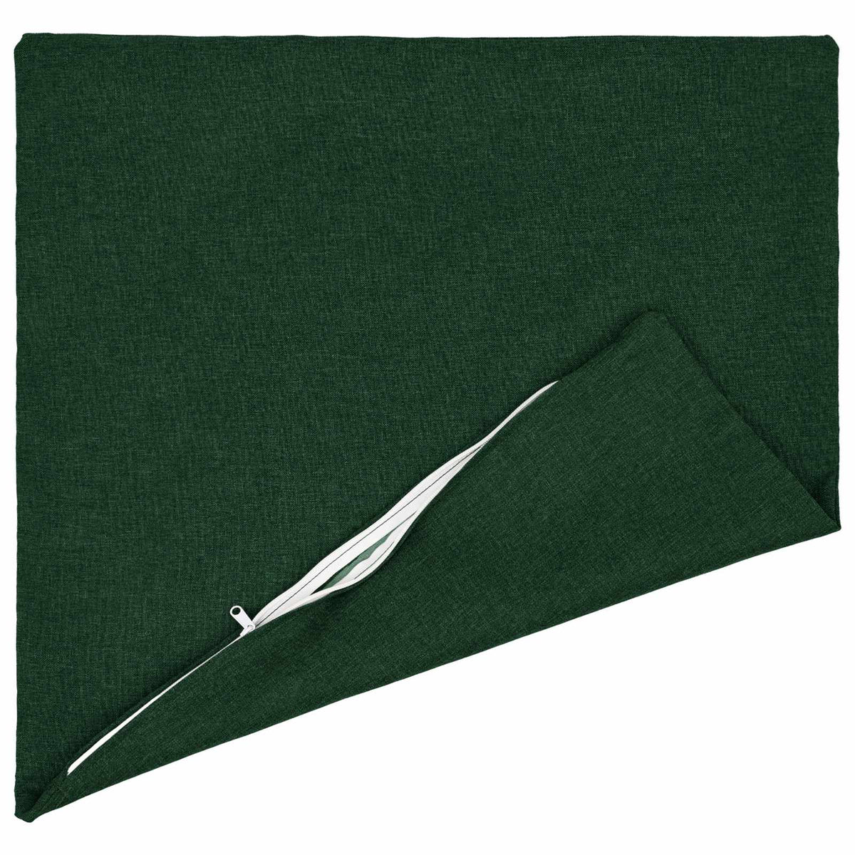 Cushion with Pillow HEERLEN 2 pcs Dark Green Fabric