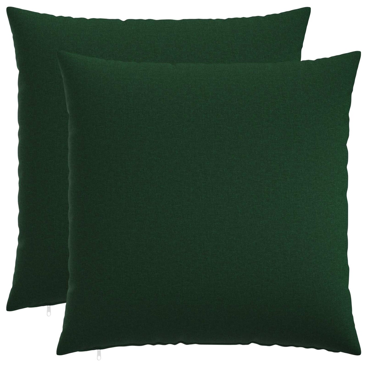 Cushion with Pillow HEERLEN 2 pcs Dark Green Fabric