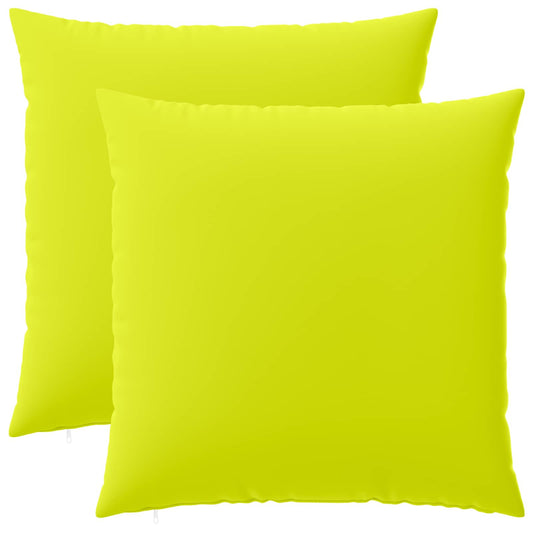 Throw Pillow 2 pcs HEERLEN Bright Green 80 x 80 cm Polyester