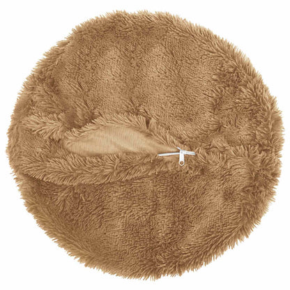 Cushion with Pillow HEERLEN 6 pcs Taupe PV Fleece