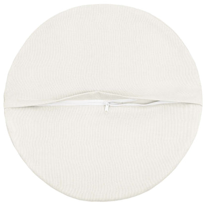 Cushion with Pillow HEERLEN 2 pcs White Fabric