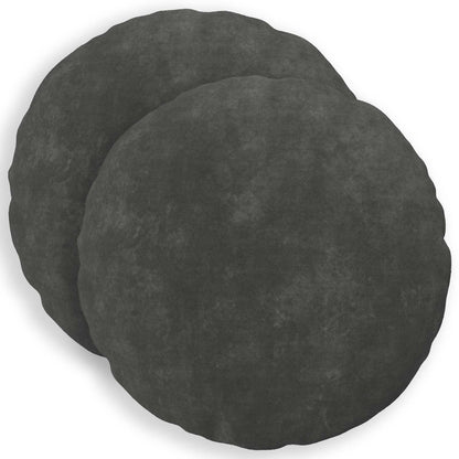 Cushion with Pillow HEERLEN 2 pcs Anthracite Microfiber Fleece