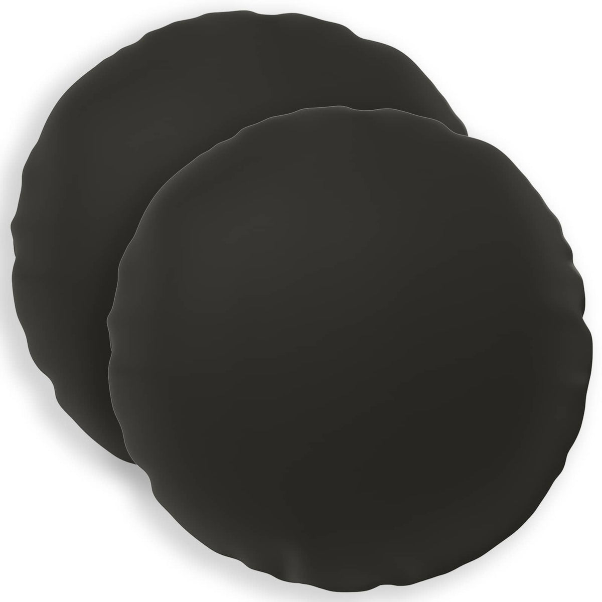 Throw Pillow 2 pcs HEERLEN Black Dia. 40 cm Polyester
