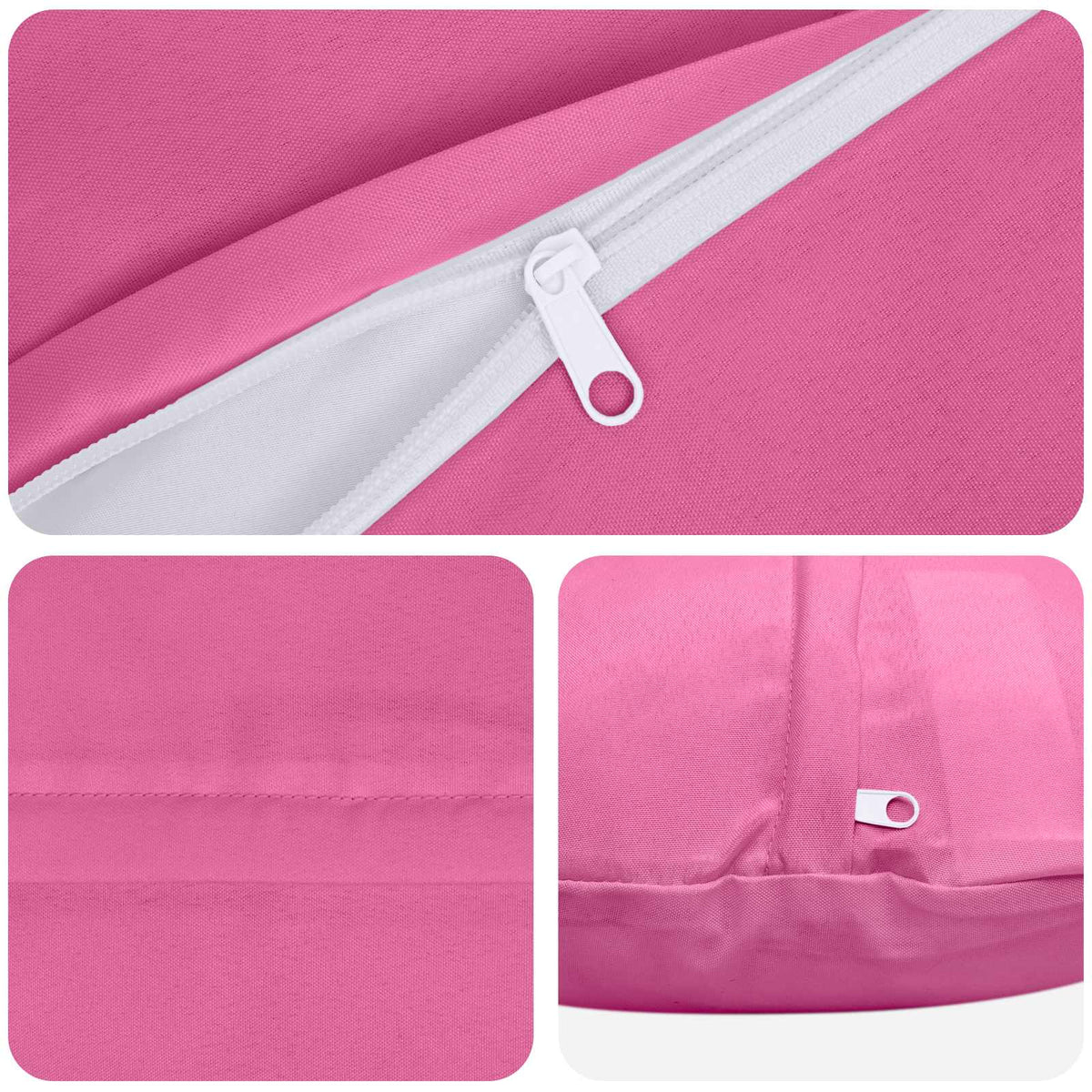 Cushion with Pillow HEERLEN 2 pcs Pink Polyester