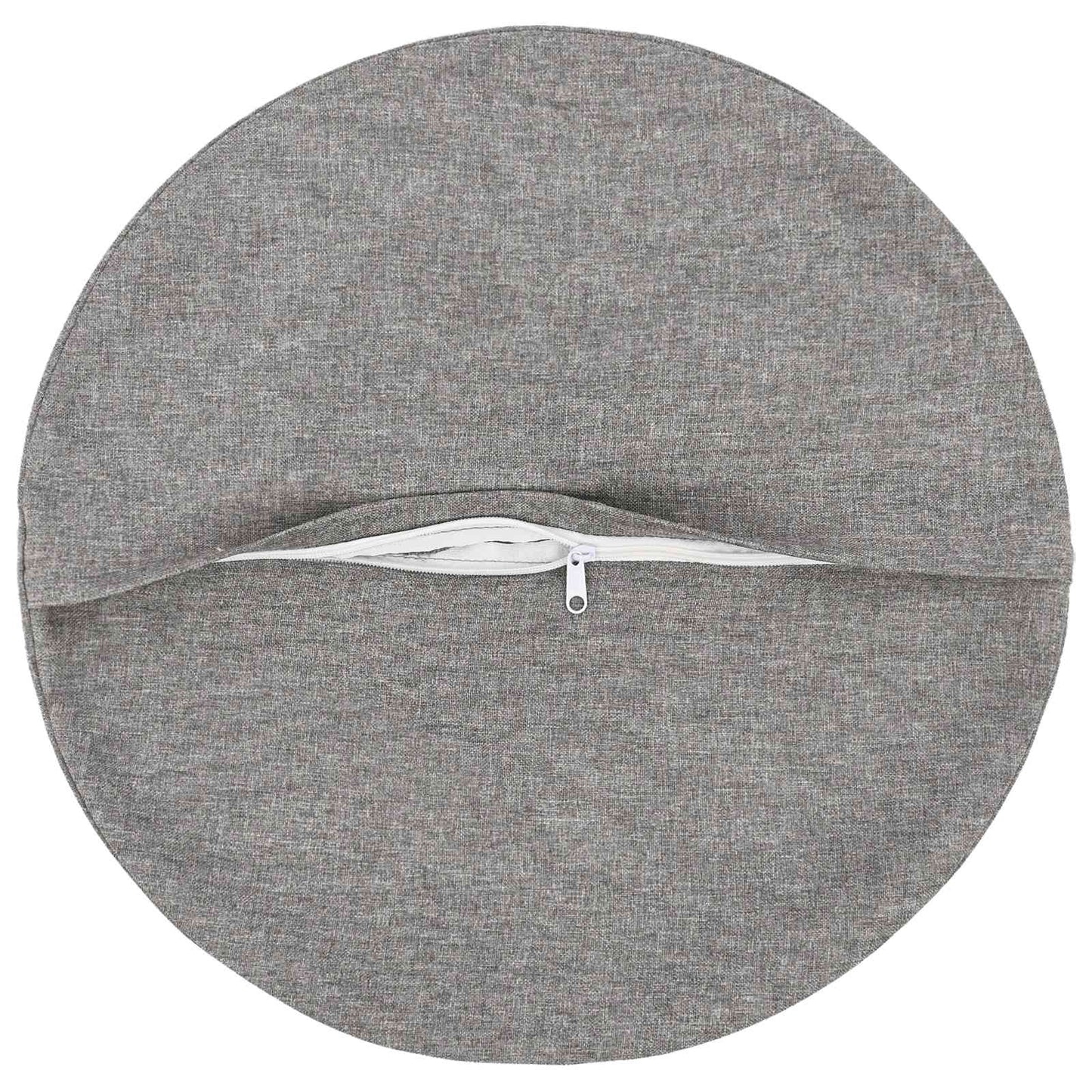 Cushion with Pillow HEERLEN 6 pcs Cloud Grey Fabric