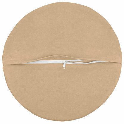 Cushion with Pillow HEERLEN 6 pcs Cream Fabric
