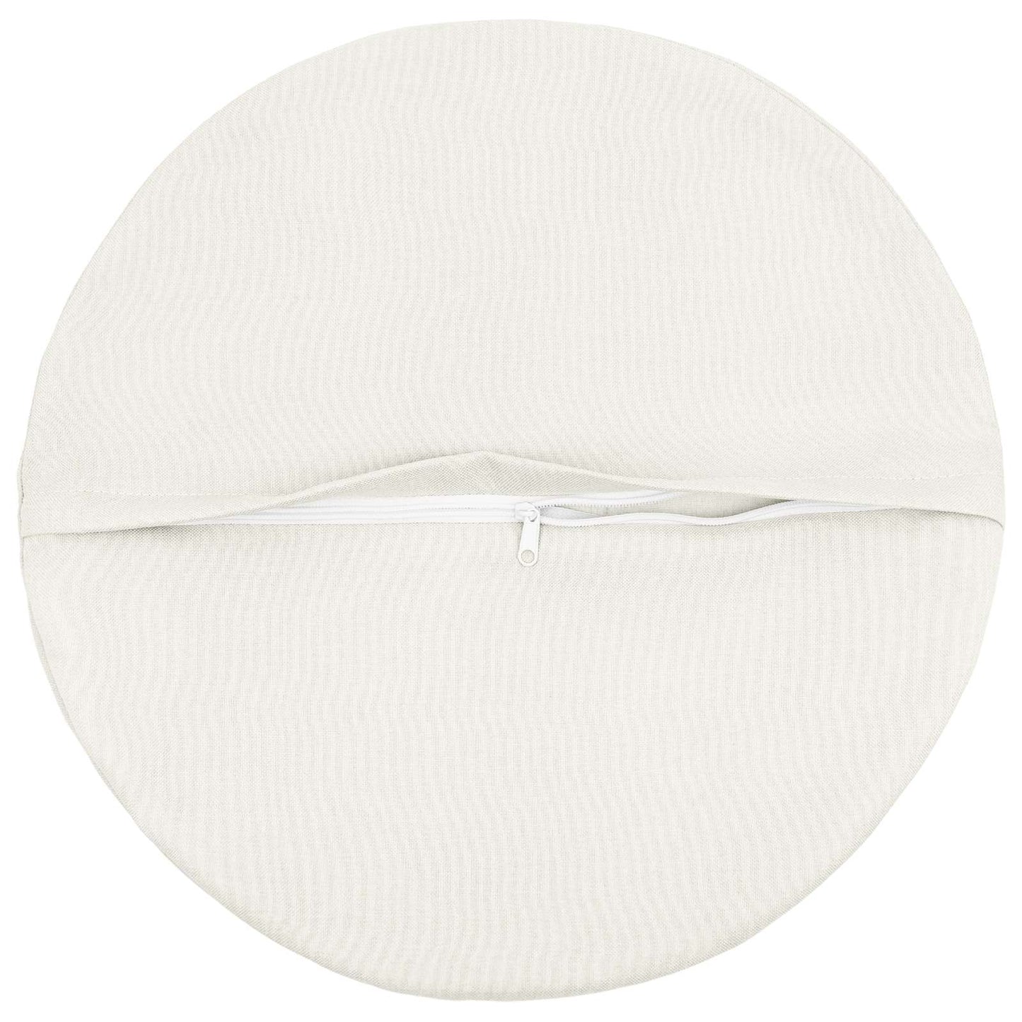 Cushion with Pillow HEERLEN 6 pcs White Fabric