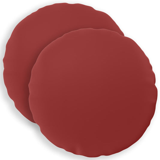 Throw Pillow 2 pcs HEERLEN Wine Red Dia. 50 cm Polyester