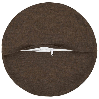 Cushion with Pillow HEERLEN 6 pcs Taupe Fabric