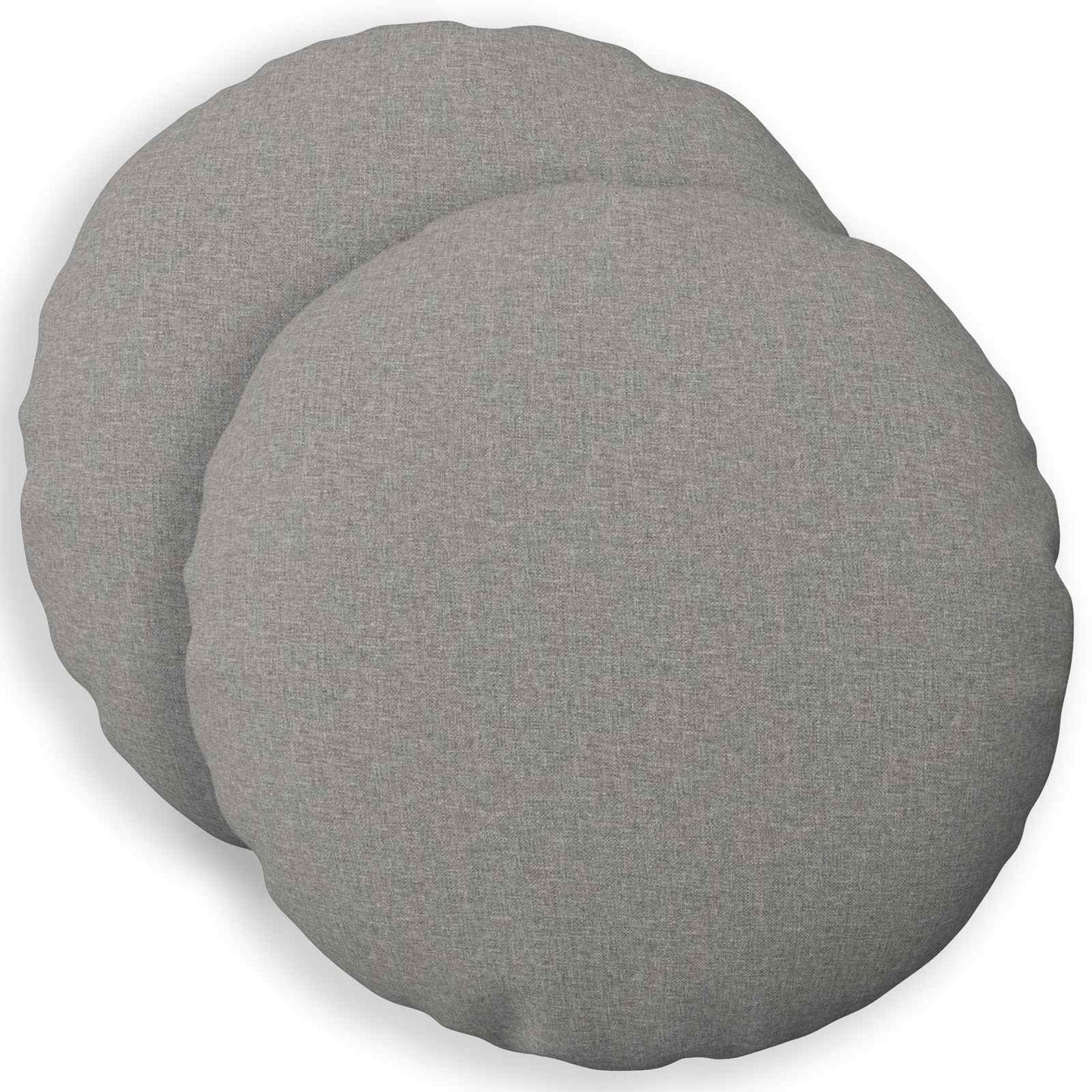 Cushion with Pillow HEERLEN 2 pcs Cloud Grey Fabric