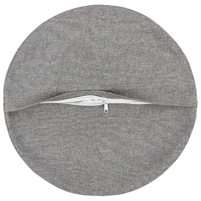 Cushion with Pillow HEERLEN 6 pcs Cloud Grey Fabric