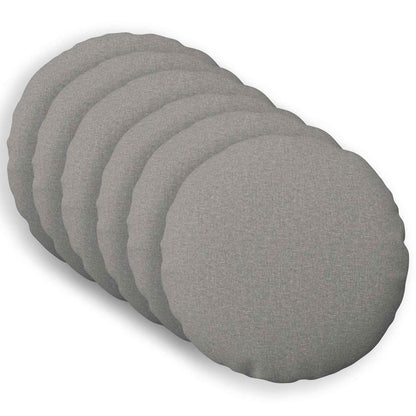 Cushion with Pillow HEERLEN 6 pcs Cloud Grey Fabric