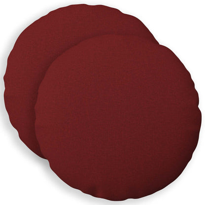Cushion with Pillow HEERLEN 2 pcs Wine Red Fabric