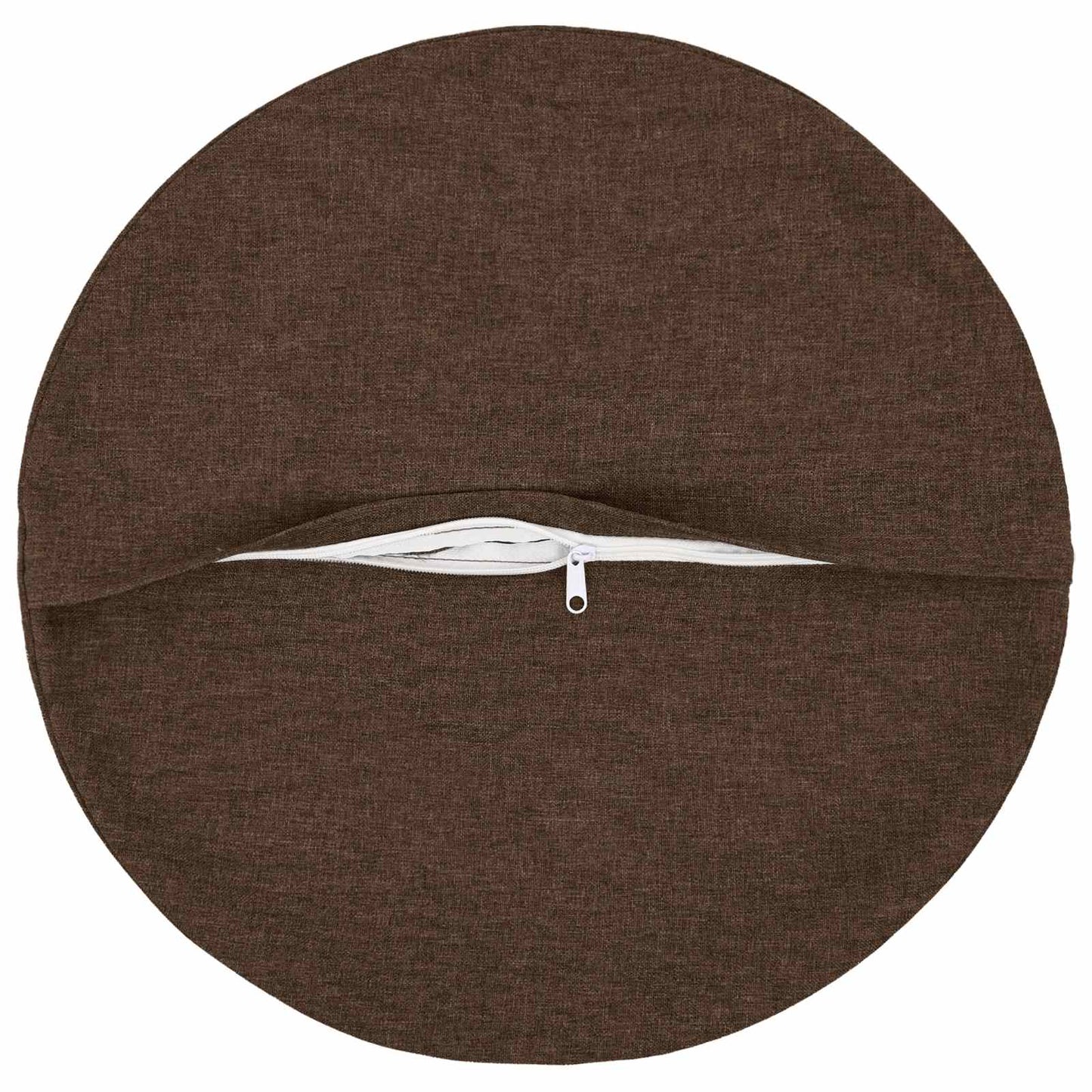 Cushion with Pillow HEERLEN 2 pcs Brown Fabric