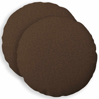 Cushion with Pillow HEERLEN 2 pcs Brown Fabric