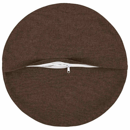 Cushion with Pillow HEERLEN 6 pcs Brown Fabric