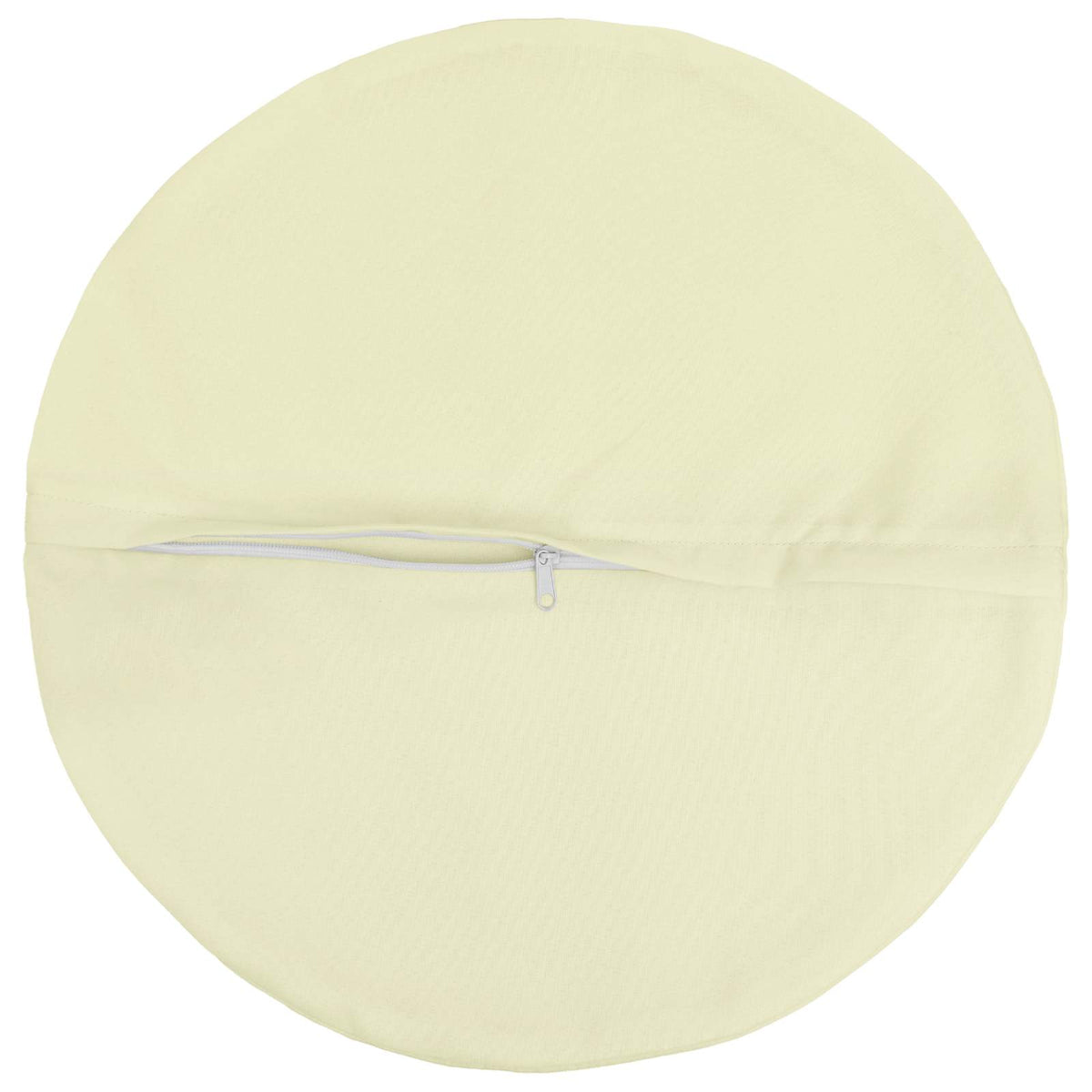 Throw Pillow 6 pcs HEERLEN Cream Dia. 60 cm Polyester