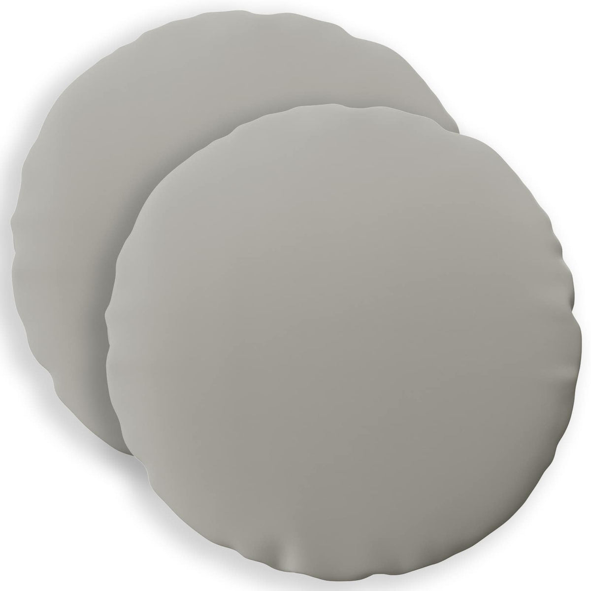 Throw Pillow 2 pcs HEERLEN Grey Dia. 60 cm Polyester