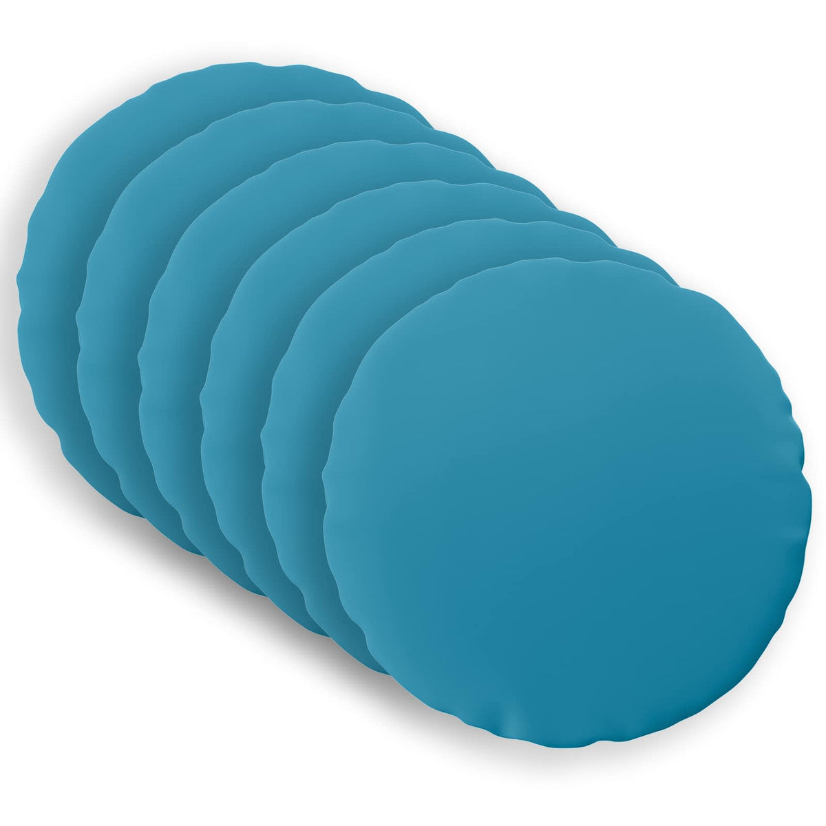Throw Pillow 6 pcs HEERLEN Light Blue Dia. 60 cm Polyester