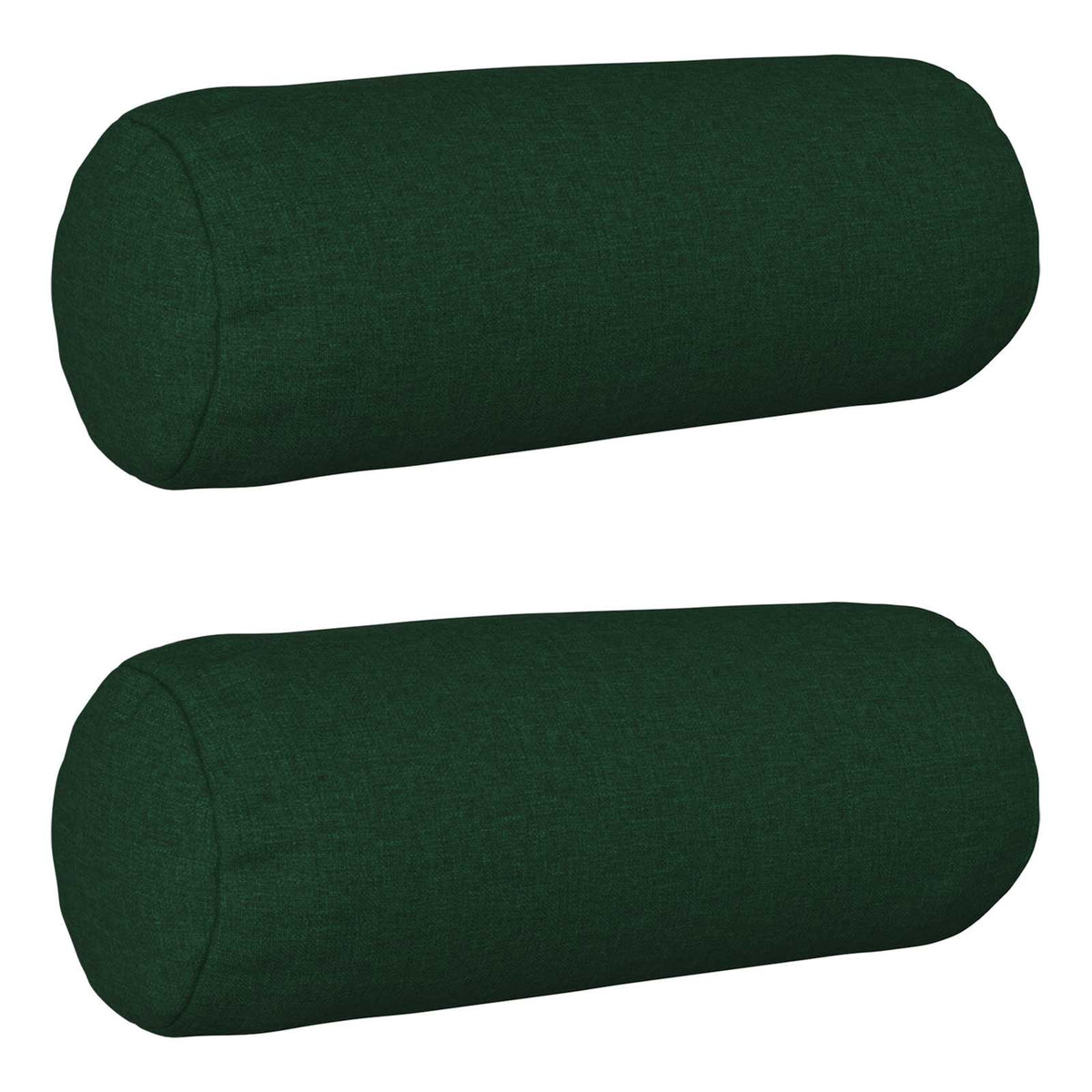 Cushion with Pillow HEERLEN 2 pcs Dark Green Fabric