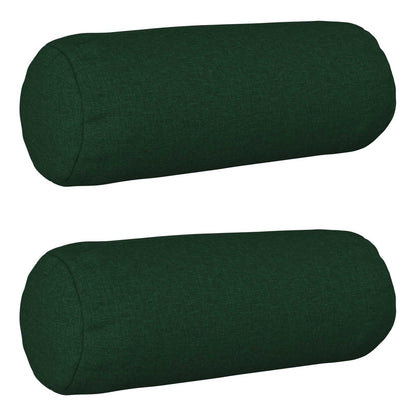 Cushion with Pillow HEERLEN 2 pcs Dark Green Fabric