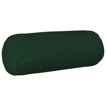 Cushion with Pillow HEERLEN 2 pcs Dark Green Fabric