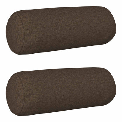 Cushion with Pillow HEERLEN 2 pcs Taupe Fabric