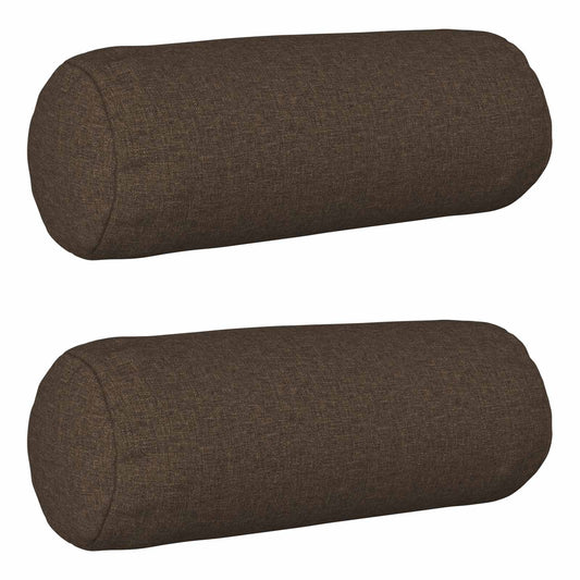 Cushion with Pillow HEERLEN 2 pcs Taupe Fabric