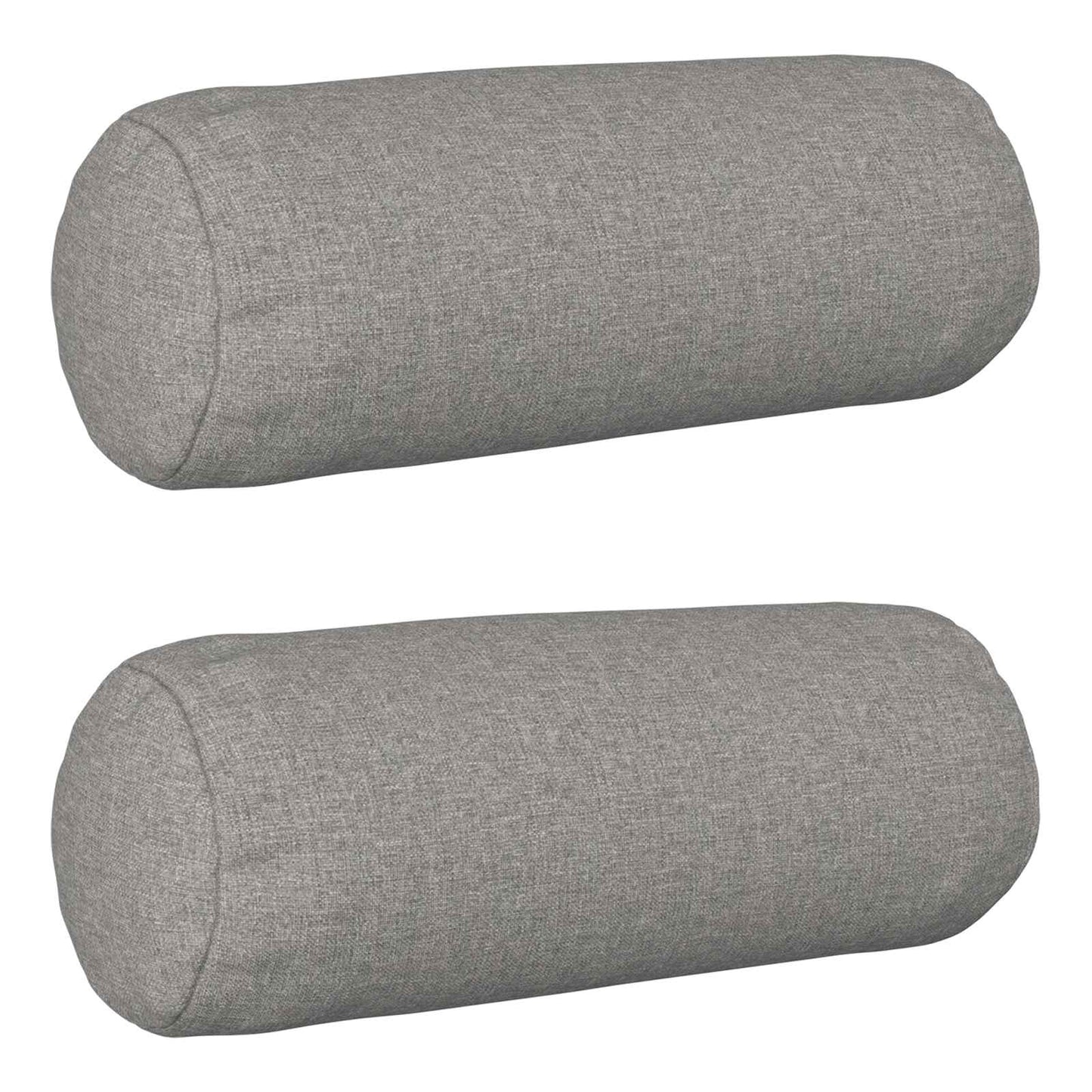 Cushion with Pillow HEERLEN 2 pcs Cloud Grey Fabric