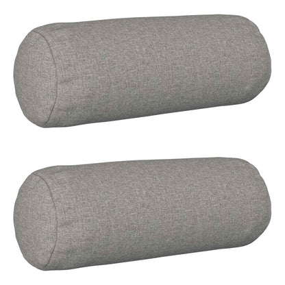 Cushion with Pillow HEERLEN 2 pcs Cloud Grey Fabric