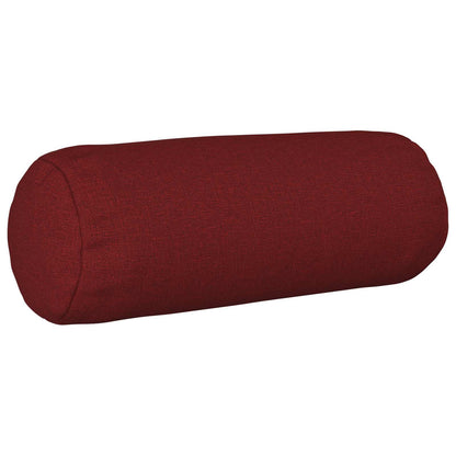 Cushion with Pillow HEERLEN 2 pcs Wine Red Fabric