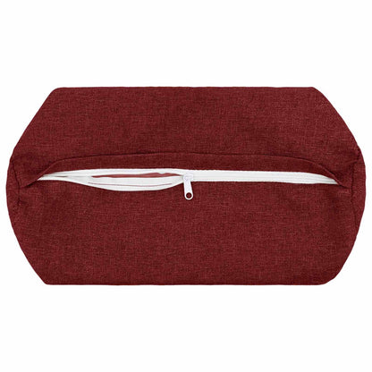 Cushion with Pillow HEERLEN 2 pcs Wine Red Fabric