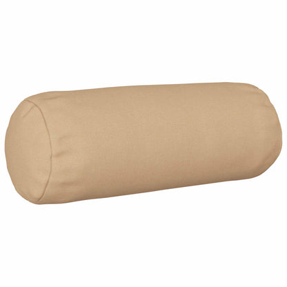 Cushion with Pillow HEERLEN 6 pcs Cream Fabric