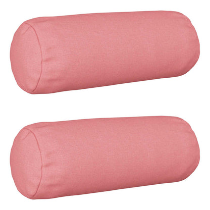 Cushion with Pillow HEERLEN 2 pcs Pink Fabric